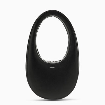 Coperni Mini Black Leather Swipe Bag Women