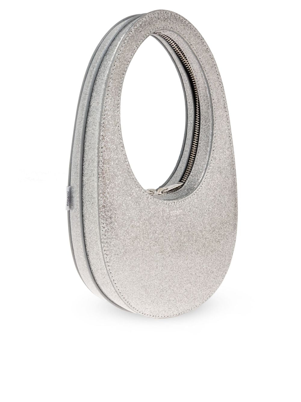 SWIPE GLITTER MINI LEATHER HANDBAG