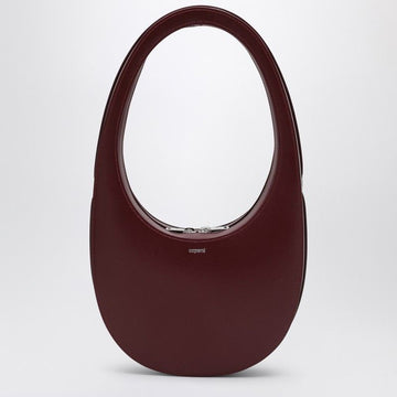 BURGUNDY LEATHER SWIPE BAG