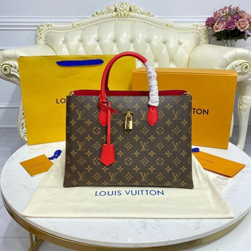 Makersluxe Canvas Flower Tote Bag Red - LUV 488