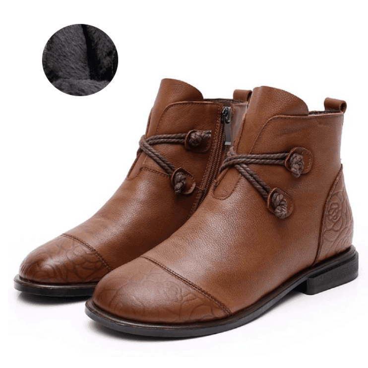 Makersluxe Shoes Deva Women's Leather Booties