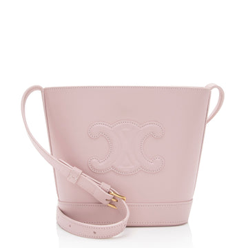 Celine Calfskin Cuir Triomphe Small Bucket Bag (SHF-VQ6sRW)