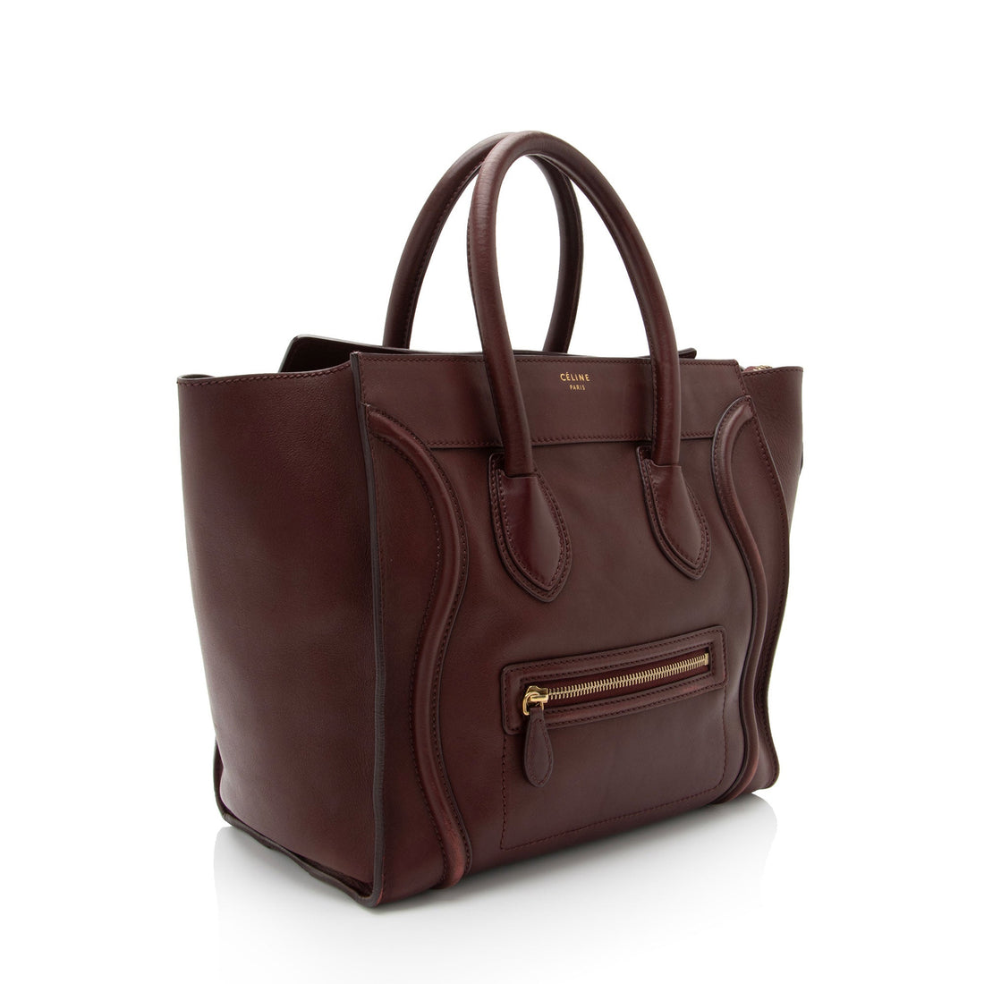 Celine Drummed Calfskin Mini Luggage Tote (SHF-20CRG5)