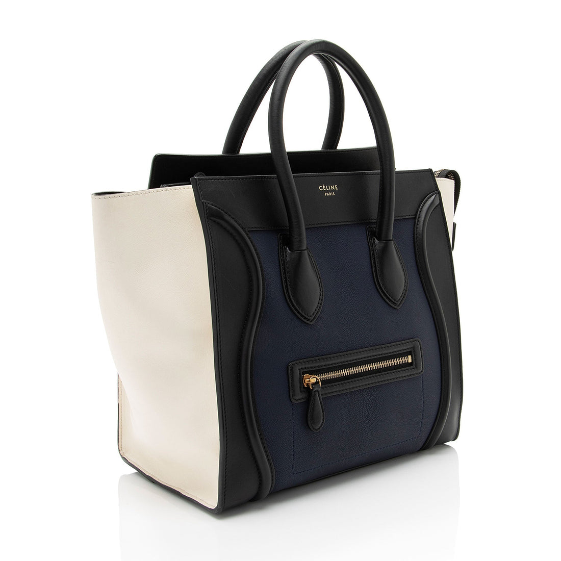Celine Drummed Calfskin Mini Luggage Tote (SHF-emBVnY)