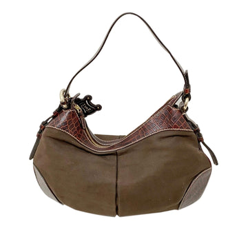 Celine Embossed Leather Shoulder Bag (MLB-35390)