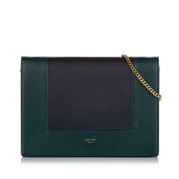 Celine Frame Leather Wallet On Chain (MLB-23361)