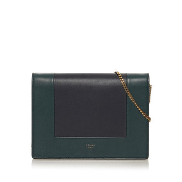 Celine Frame Leather Wallet on Chain (MLB-34557)