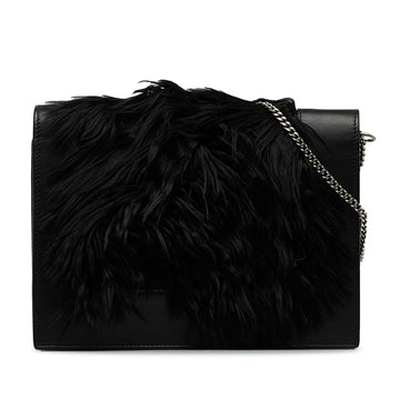 Celine Fur-Trim Frame Crossbody Bag (MLB-kW7lt6)