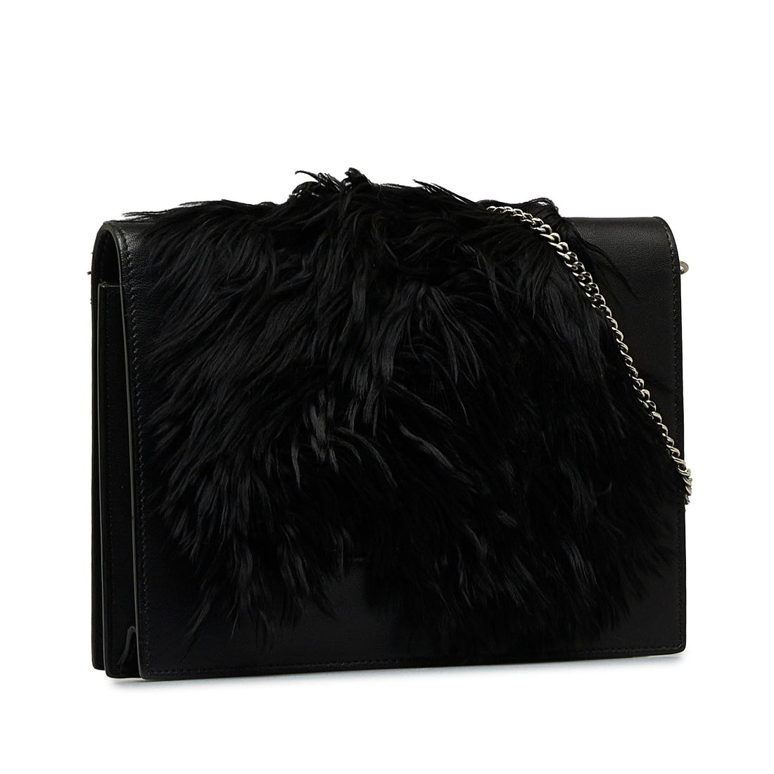 Celine Fur-Trim Frame Crossbody Bag (MLB-kW7lt6)