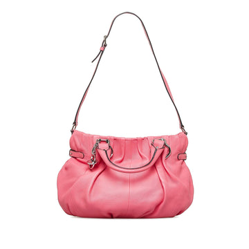 Celine Leather Satchel (MLB-pQHUPB)