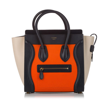 Celine Luggage Tote Tricolor Leather Handbag (MLB-31028)