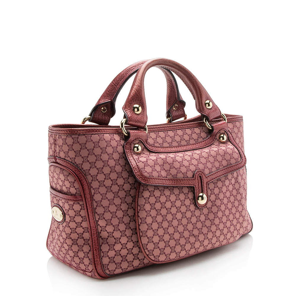 Celine Macadam Canvas Logo Tote (SHF-12781)