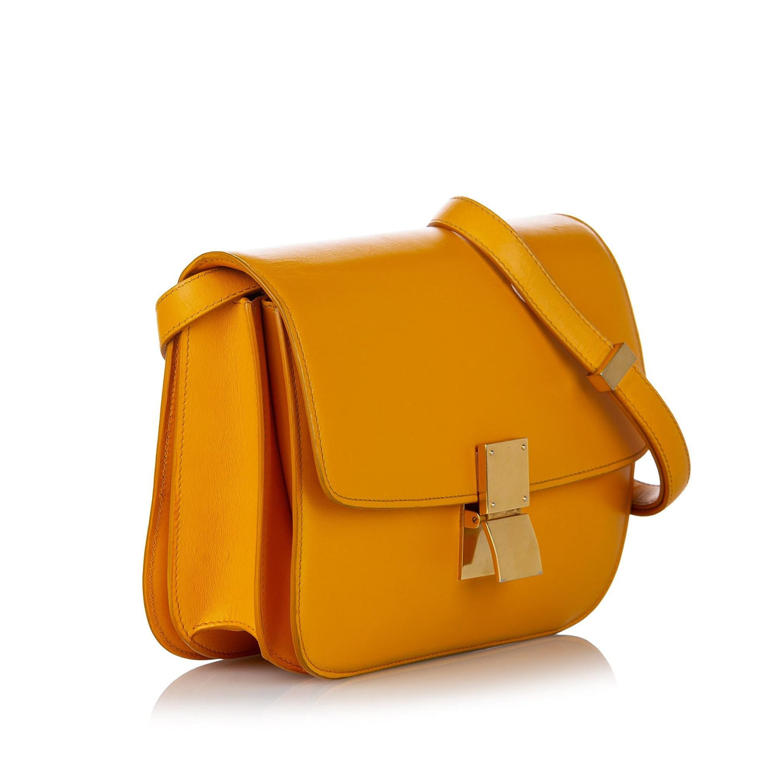 Celine Medium Classic Box Leather Crossbody Bag (MLB-3en6Z7)