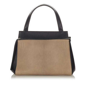 Celine Medium Edge Bicolor Leather Handbag (MLB-23985)