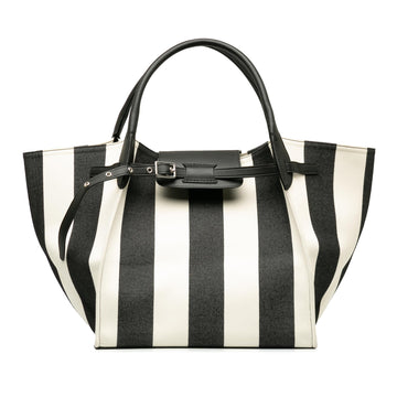 Celine Medium Striped Canvas Big Satchel (MLB-jjxkxO)
