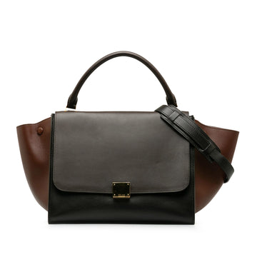 Celine Medium Trapeze Tricolor Satchel (MLB-CdZq7W)