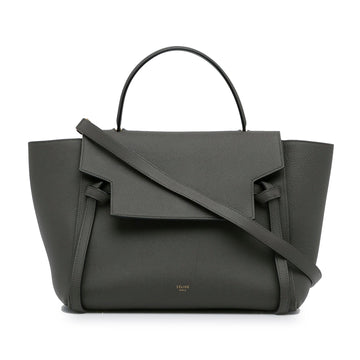 Celine Micro Belt Leather Satchel (MLB-7DgUbl)