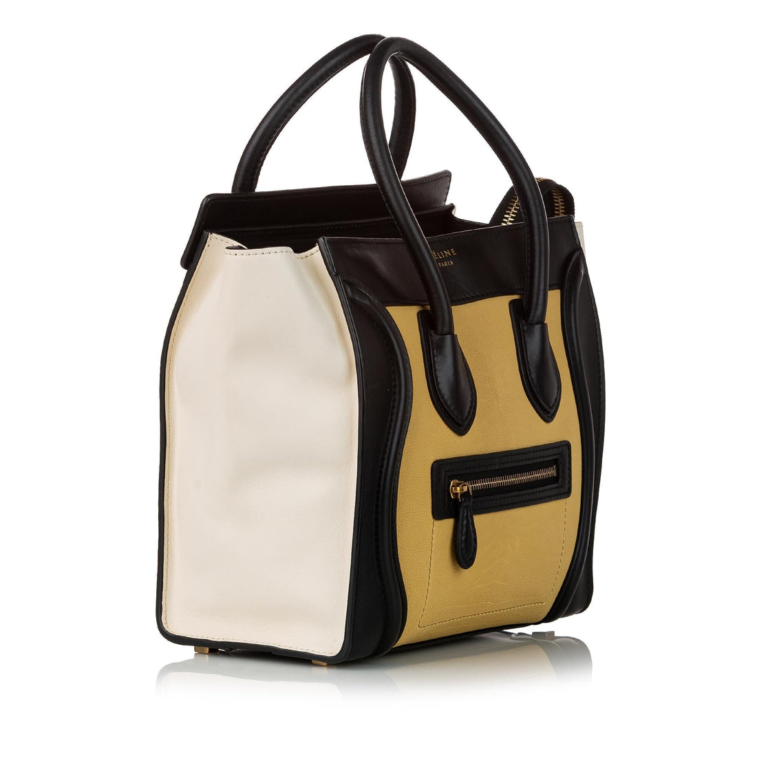Celine Micro Luggage Tricolor Tote Leather Handbag (MLB-30951)