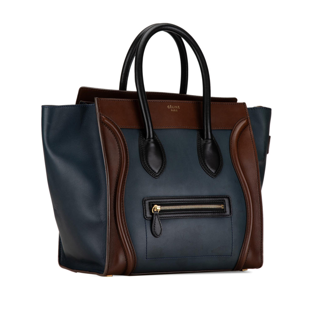 Celine Mini Bicolor Luggage Tote (MLB-mEYrYF)