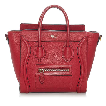 Celine Nano Luggage Leather Satchel (MLB-30150)