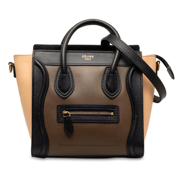 Celine Nano Luggage Tricolor Tote (MLB-xvxH6n)