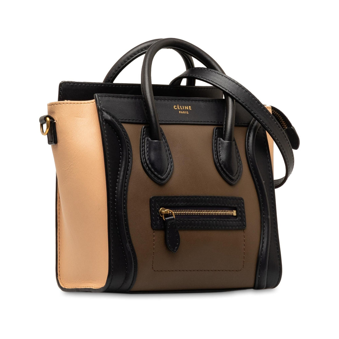 Celine Nano Luggage Tricolor Tote (MLB-xvxH6n)