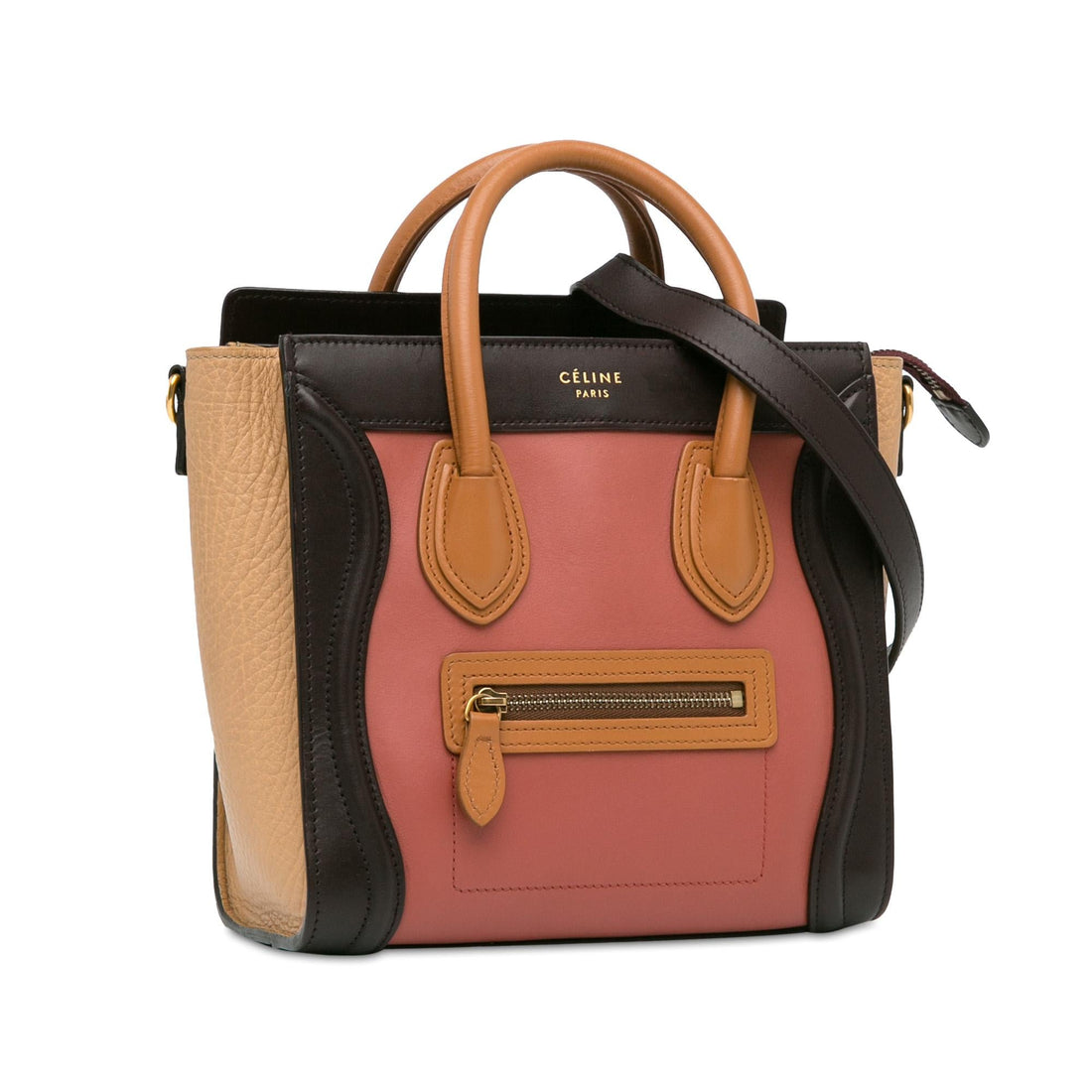 Celine Nano Tricolor Luggage Tote (MLB-CLojs1)