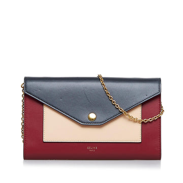 Celine Pocket Envelope Wallet On Chain (MLB-F6iB1F)