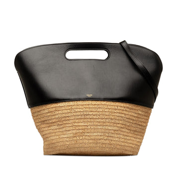 Celine Raffia Basket Satchel (MLB-tjDLMJ)