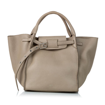 Celine Small Big Leather Satchel (MLB-30524)