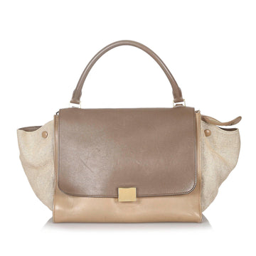 Celine Small Trapeze Leather Satchel (MLB-34032)