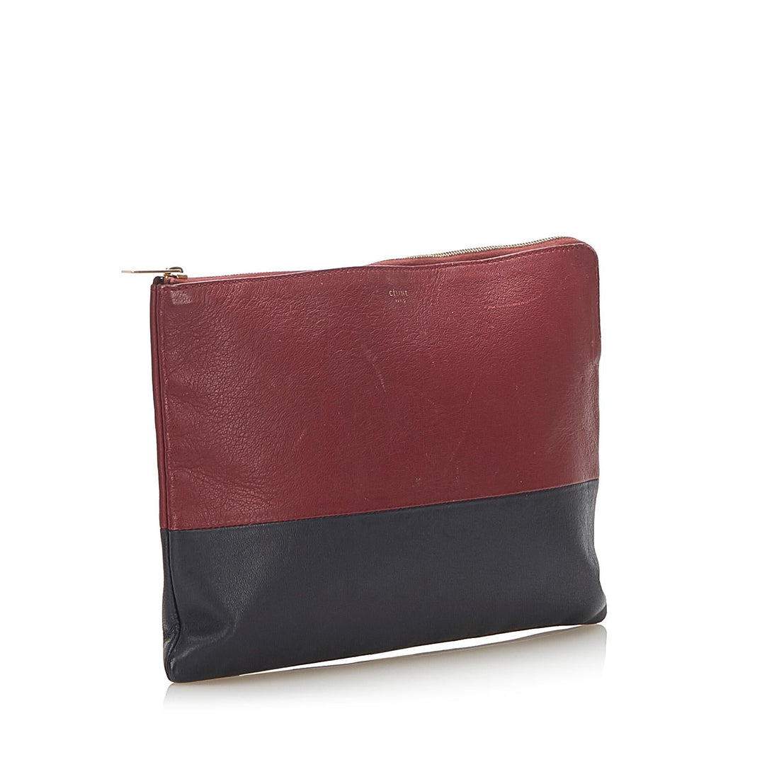 Celine Solo Bicolor Leather Clutch Bag (MLB-25911)