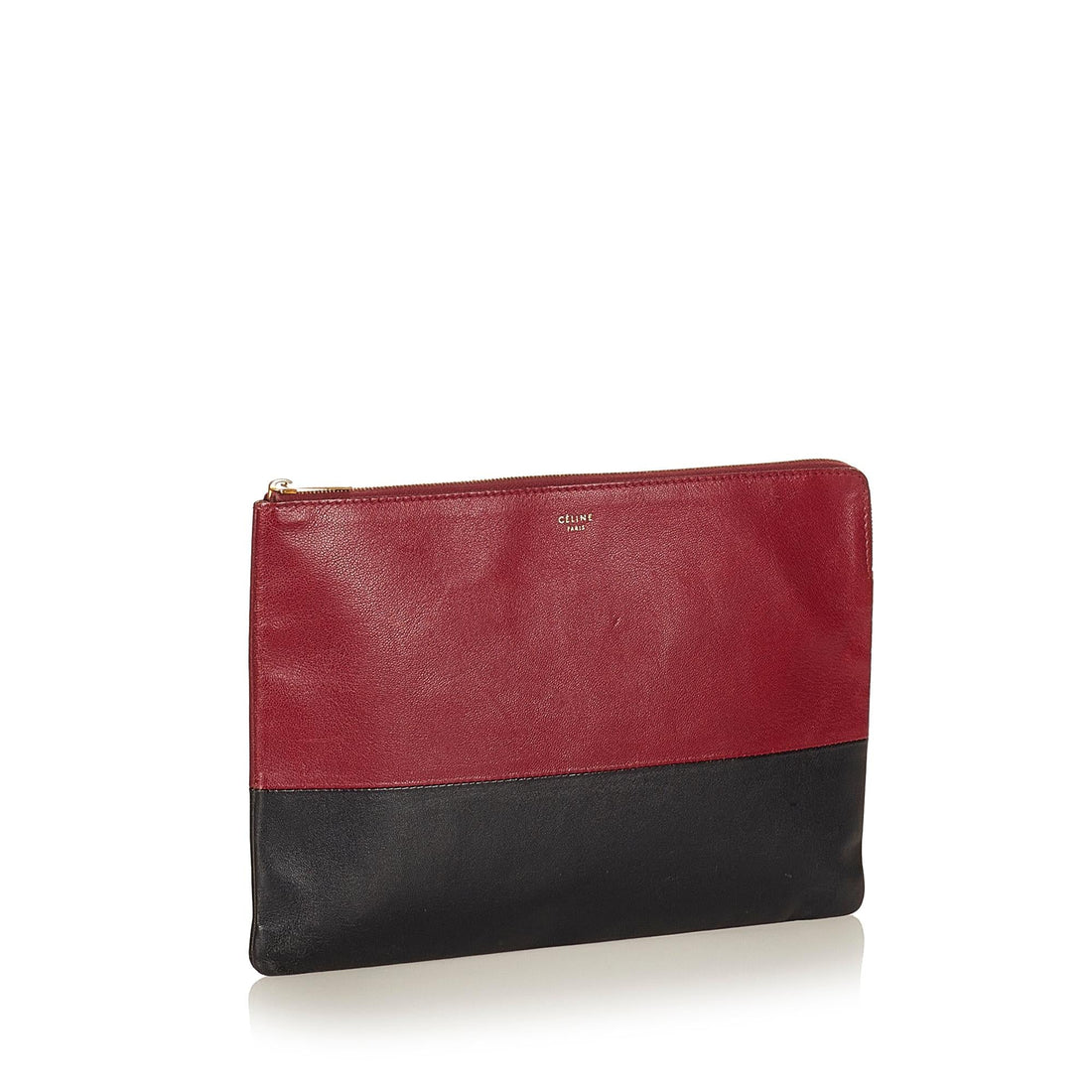 Celine Solo Bicolor Leather Clutch Bag (MLB-27017)