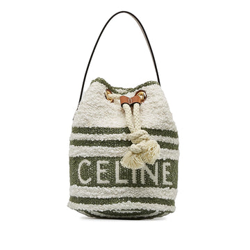 Celine Teen Plein Soleil Canvas Drawstring Bucket Bag (MLB-vno2zN)