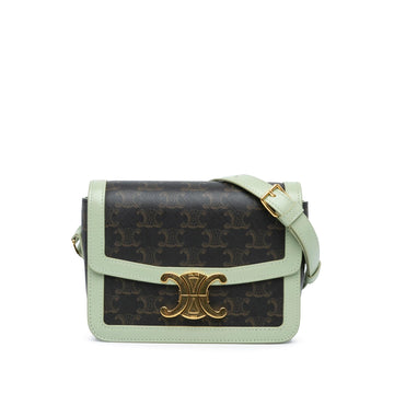 Celine Teen Triomphe Coated Canvas Crossbody (MLB-BkfEzs)