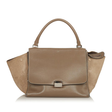 Celine Trapeze Leather Satchel (MLB-25442)