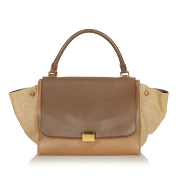 Celine Trapeze Leather Satchel (MLB-26835)