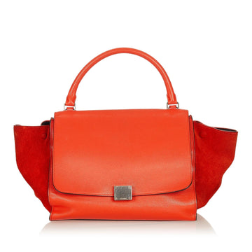 Celine Trapeze Leather Satchel (MLB-26966)