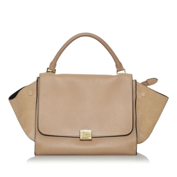 Celine Trapeze Leather Satchel (MLB-30452)