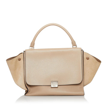 Celine Trapeze Leather Satchel (MLB-31080)