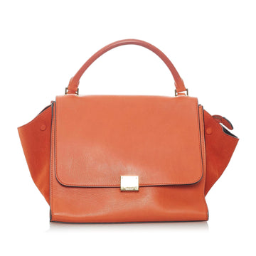 Celine Trapeze Leather Satchel (MLB-31102)