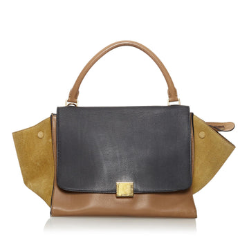 Celine Trapeze Leather Satchel (MLB-31483)