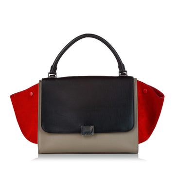 Celine Trapeze Tricolor Leather Satchel (MLB-27023)