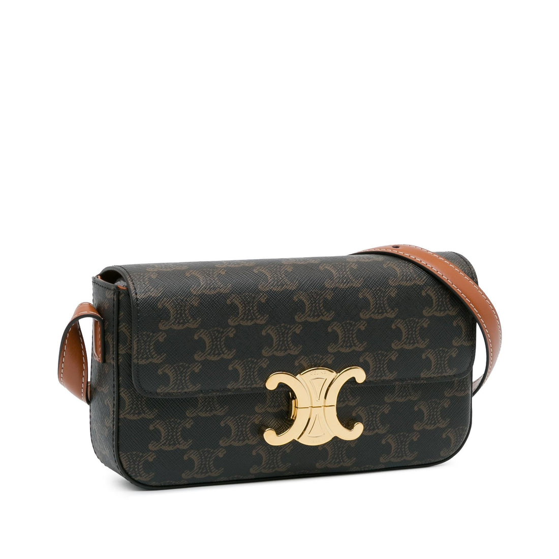 Celine Triomphe Calfskin Claude Shoulder Bag (MLB-bdLDog)