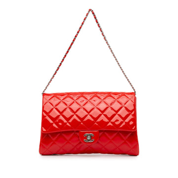 Chanel CC Quilted Patent Clutch with Chain (MLB-lpgzOs)