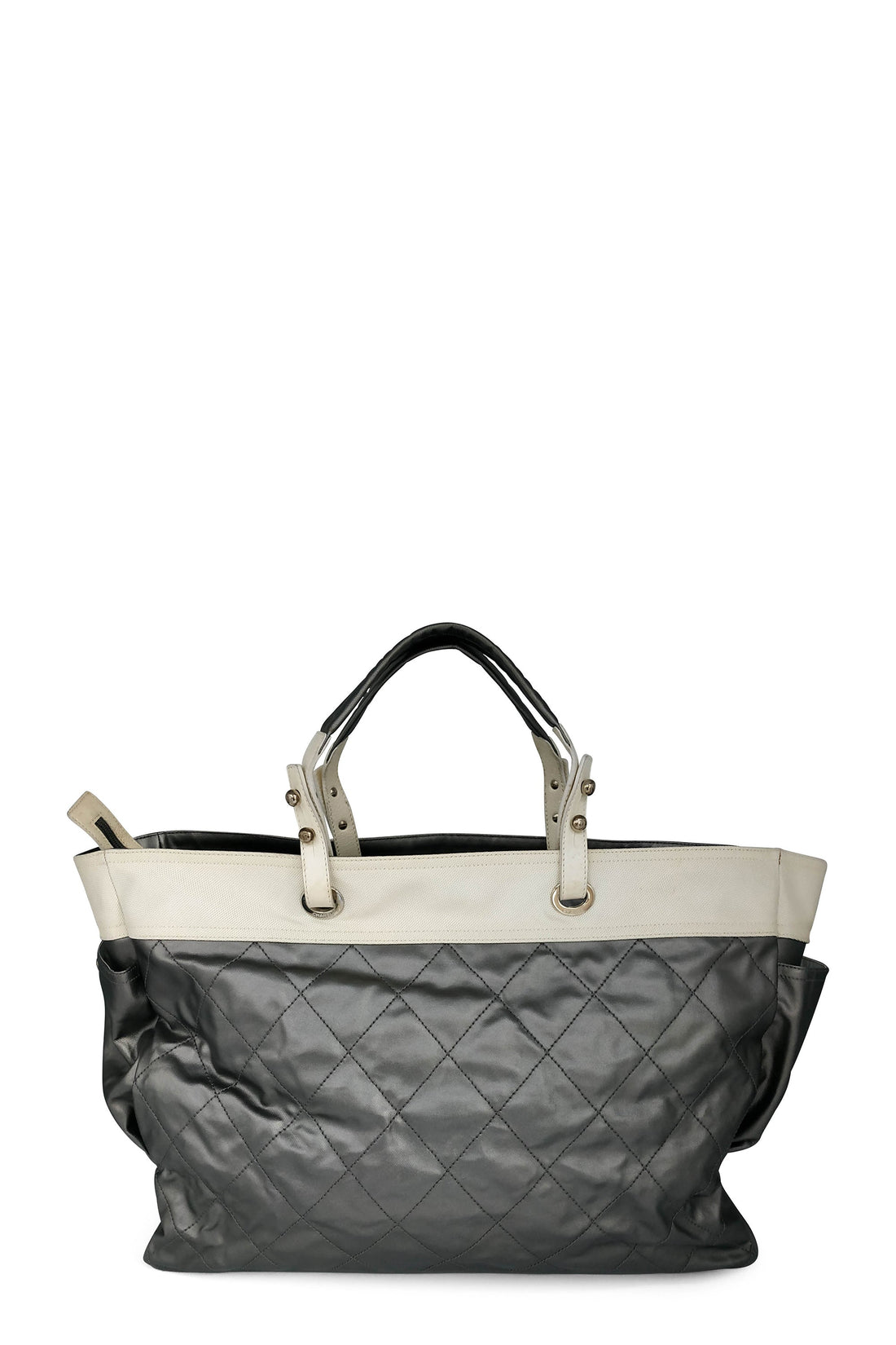 Large Paris-Biarritz Tote Off White Grey
