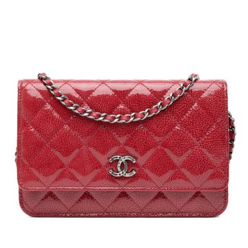 Chanel Paris Dallas CC Patent Goatskin Wallet on Chain (MLB-vrlUi1)