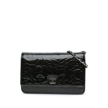 Chanel Patent Camellia Wallet On Chain (MLB-jbYGWh)