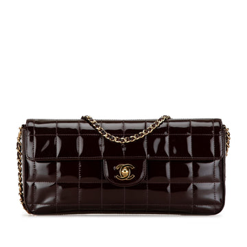 Chanel Patent Choco Bar East West Flap (MLB-0yHZCX)