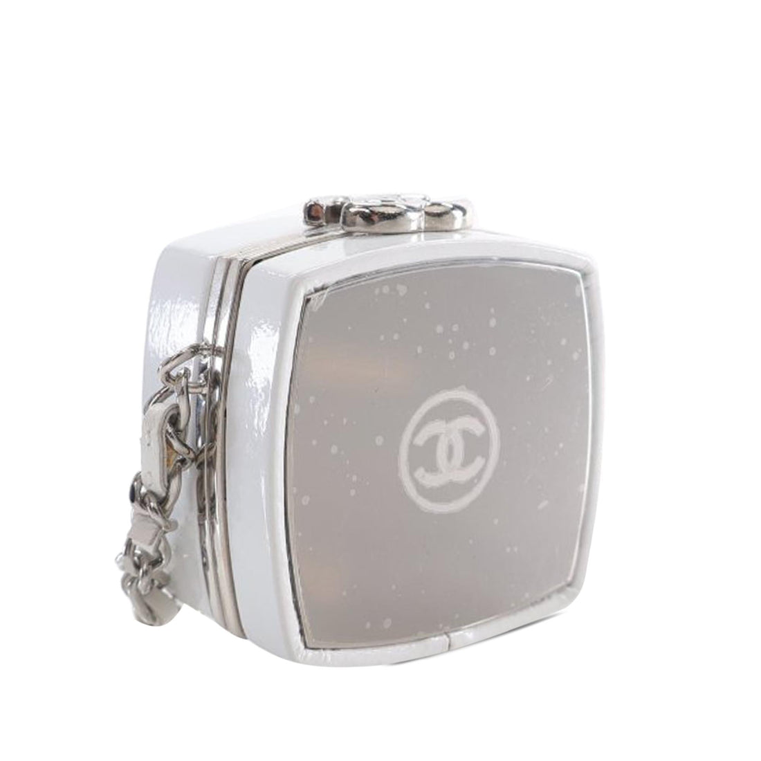 Chanel Patent Goatskin Make-Up Box Clutch With Chain (MLB-3G4ymB)